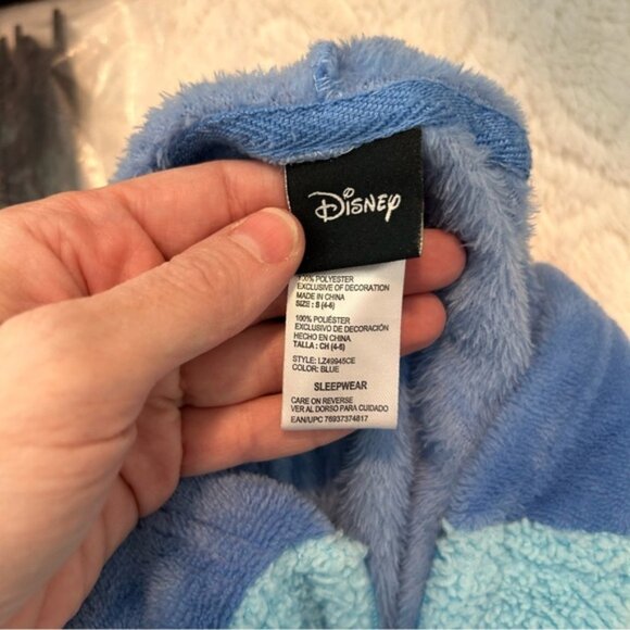 Stitch From Lilo & Stitch Zip Up Footless Pajamas PJs Disney Halloween Sz Small - Picture 8 of 10
